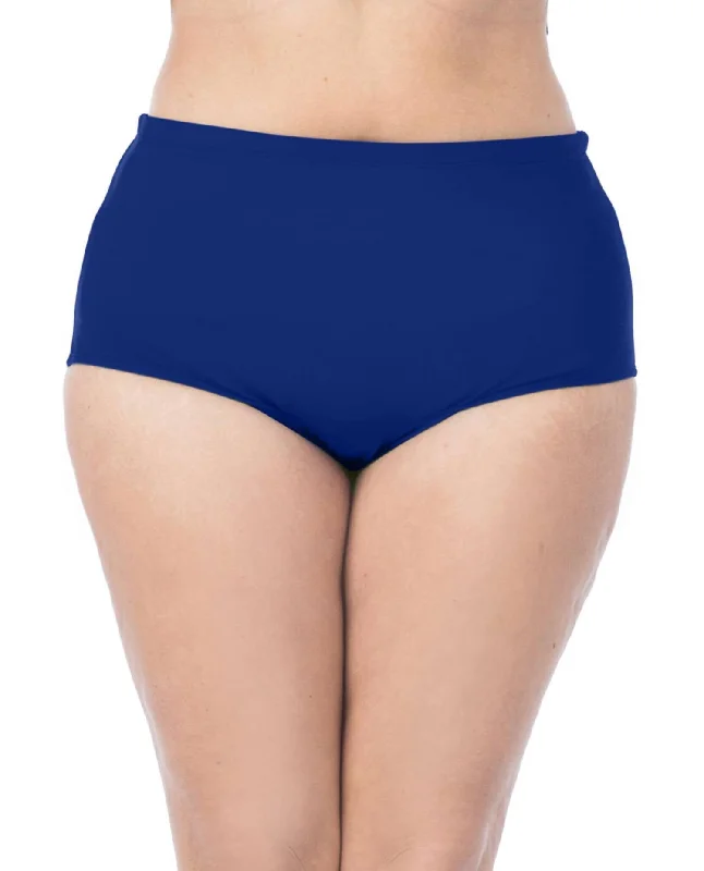 Hi-Rise Swim Bottom - Plus In Midnight