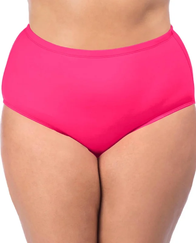 Hi-Rise Swim Bottom - Plus In Watermelon