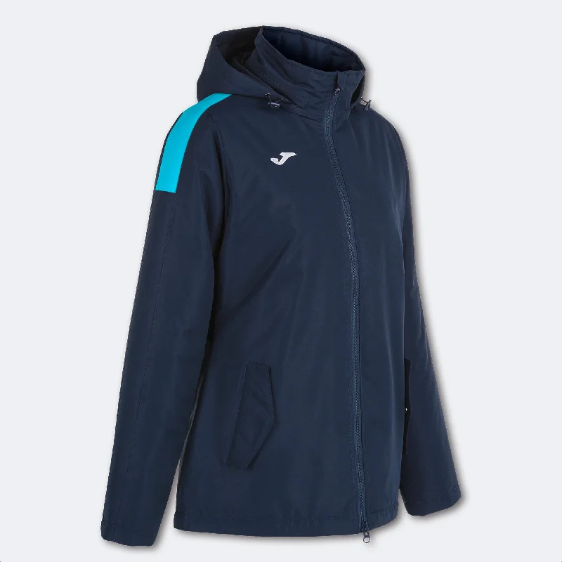 Joma Trivor Ladies Winter Jacket (Dark Navy/Turquoise Fluor)