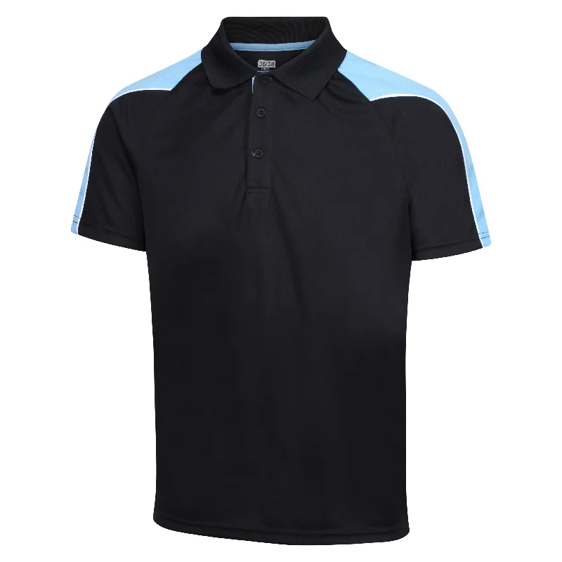 Customkit Teamwear IGEN Polo (Black/Sky)