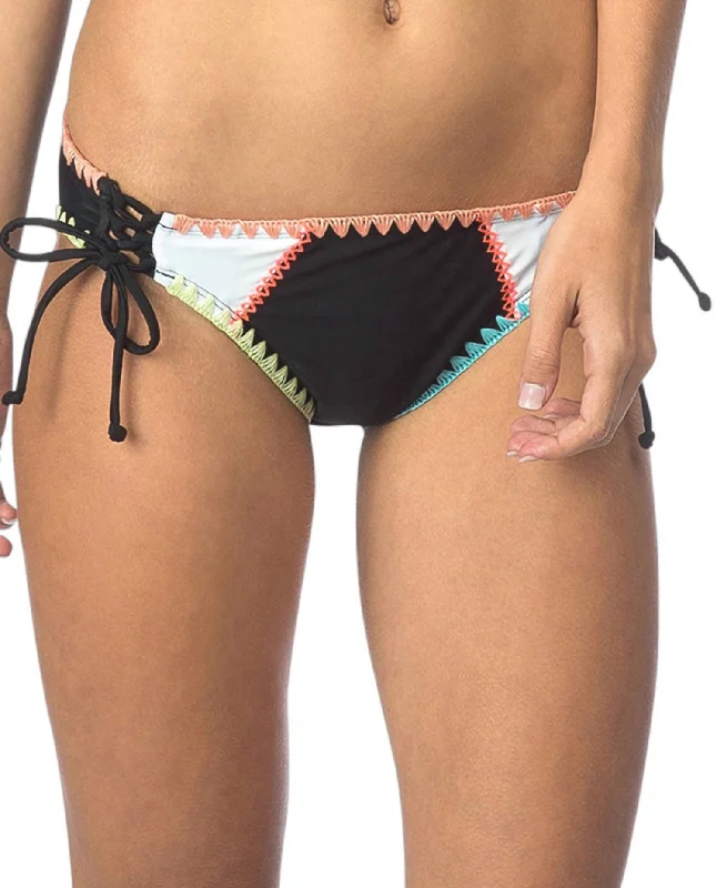 Lace Up Hipster Bikini Bottom In Hob Keep The Piece