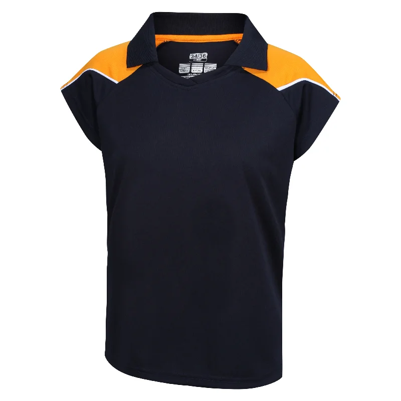 Customkit Teamwear Womens IGEN Polo (Navy/Amber)