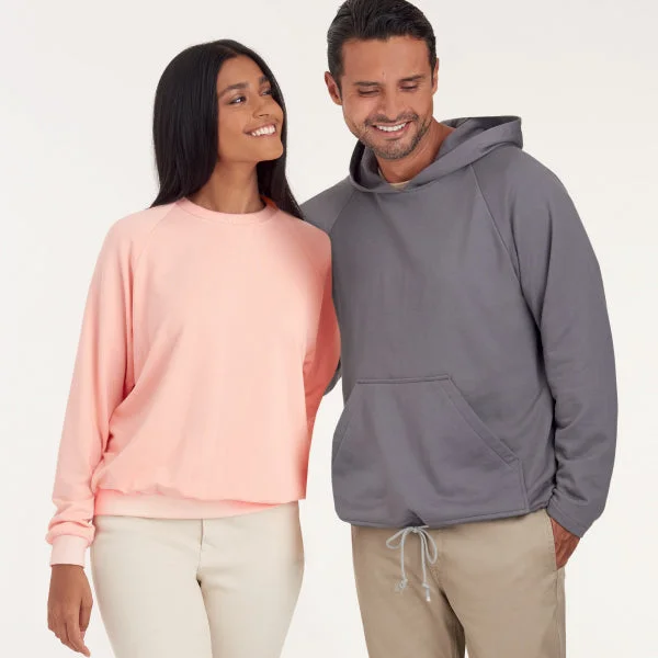 Simplicity Unisex Pullover Shirts S9240