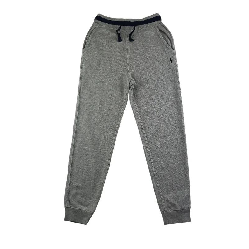 Ralph Lauren Joggers 7-8 Years Grey Plain with Black logo Cotton