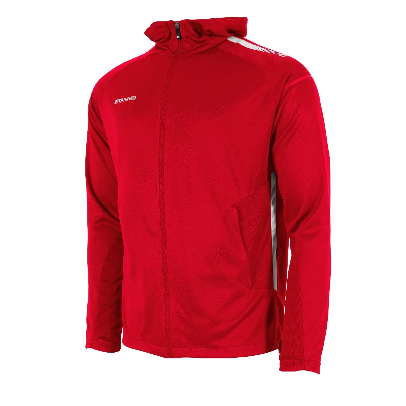 Stanno First Hooded Full Zip Top (Red/White)