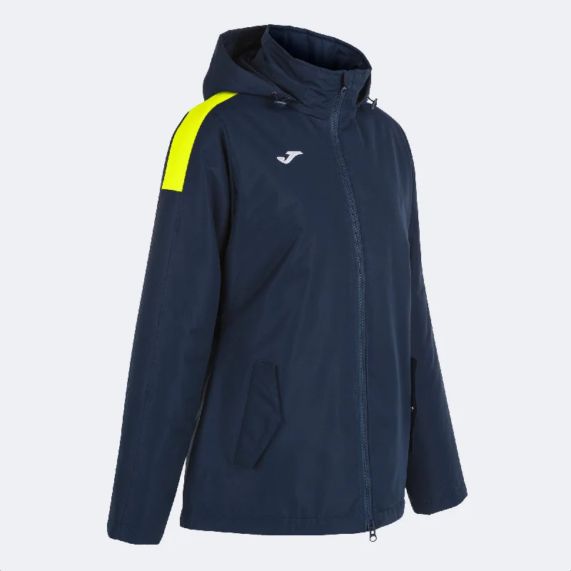 Joma Trivor Ladies Winter Jacket (Dark Navy/Yellow Fluor)