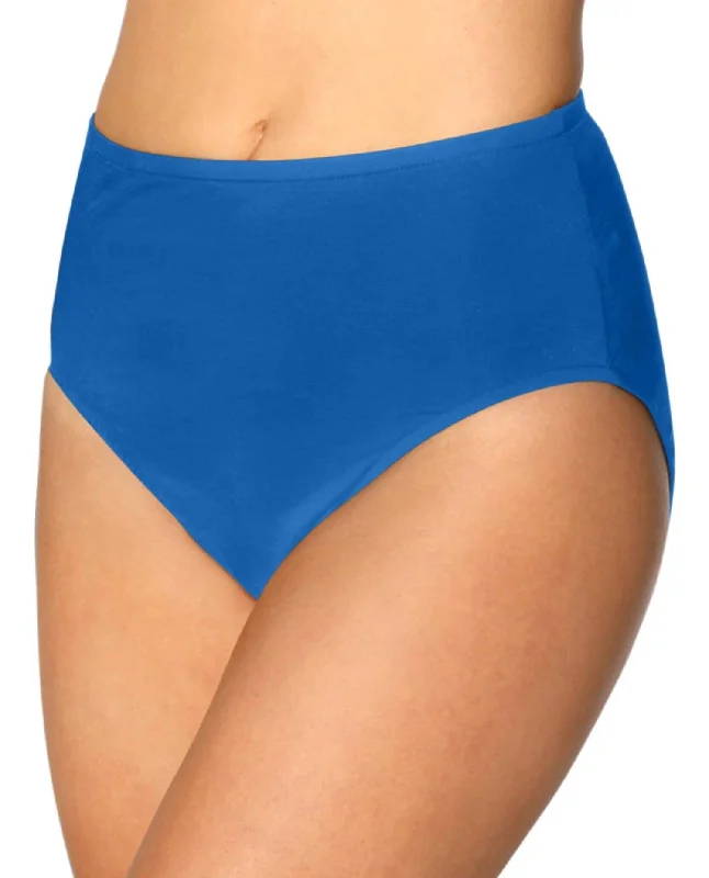 Women's Full Brief Swim Bottom In Blue