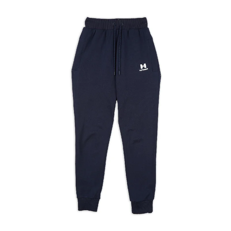 NAVY- JOGGERS WHITE LOGO