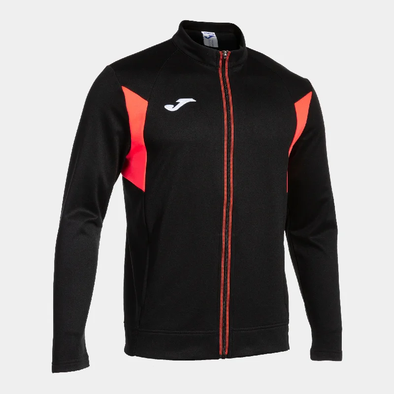 Joma Winner III Jacket (Black/Coral)