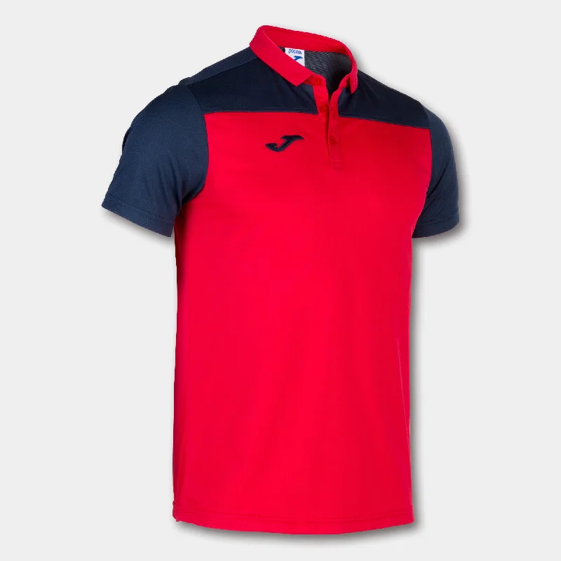 Joma Hobby II Polo (Red/Dark Navy)