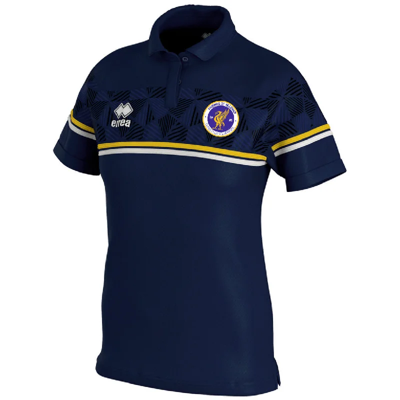 Friends Of Allonby Canoe Club Errea Women's Darya Polo Shirt (Navy/Yellow/White)