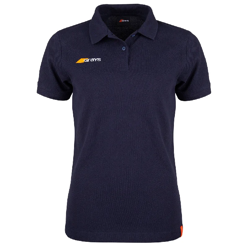 Grays Hockey Womens Tangent Polo (Dark Navy)