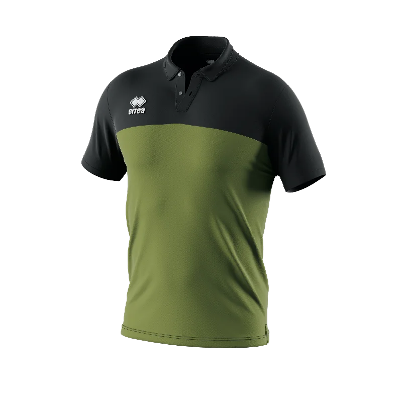 Errea Bob Polo Shirt (Military Green/Black)