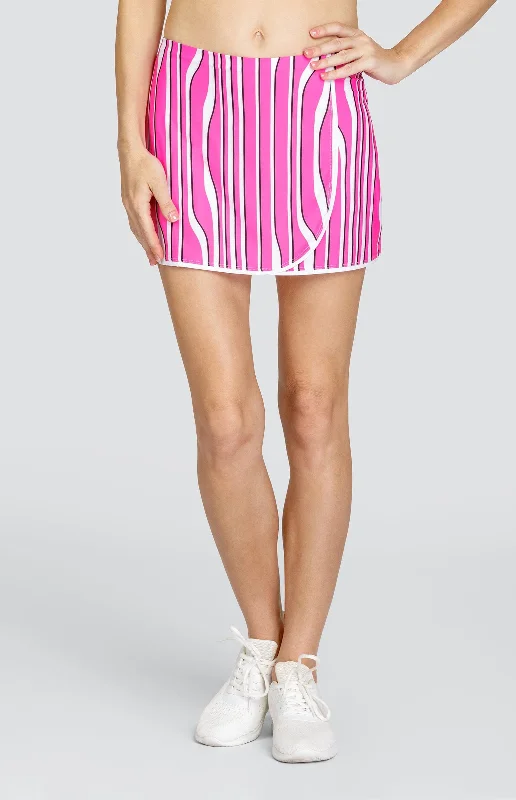 Anja 13.5" Skort - Twisting Stripe