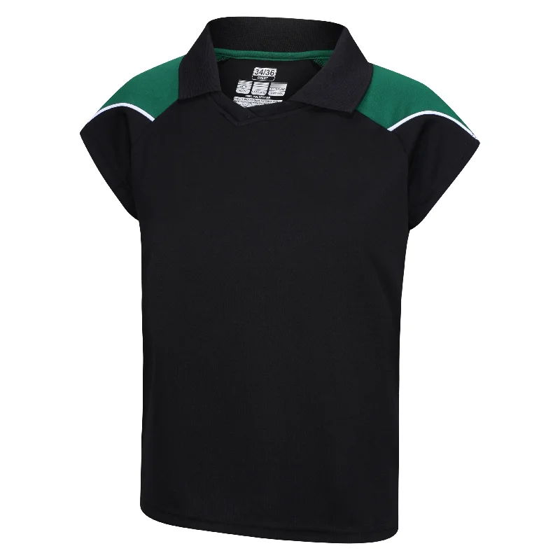 Customkit Teamwear Womens IGEN Polo (Black/Bottle)