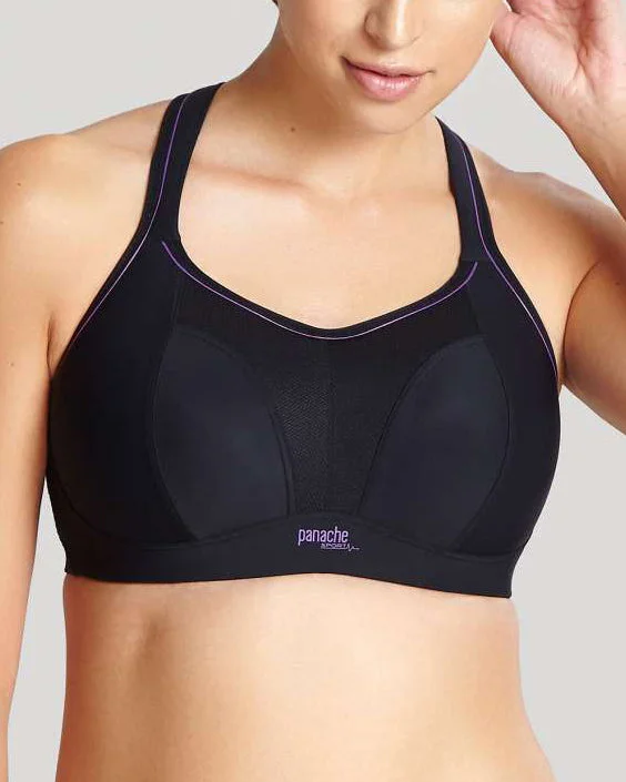 Panache Sport Wire Free Bra - 7341 - Black