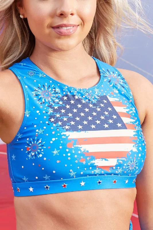 Story Sports Bra in Patriotic Pride