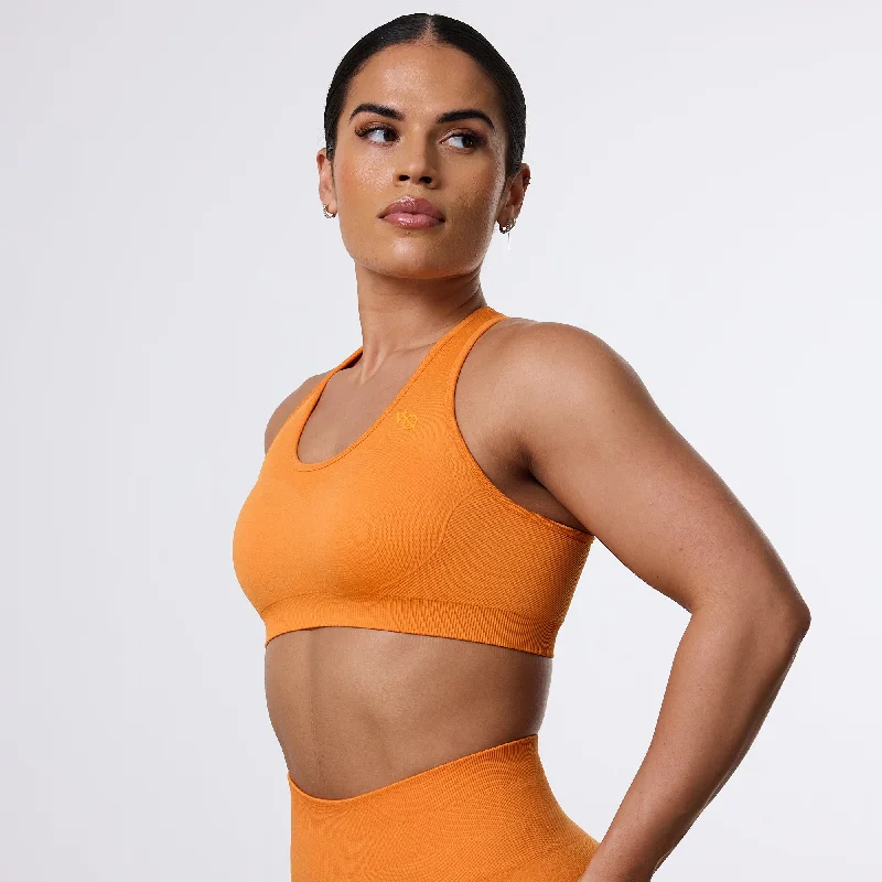 Vanquish Elevate Seamless Orange Support Bra