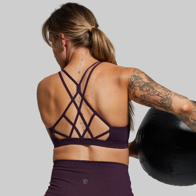 Warrior Sports Bra (Brand Strength-Plum)