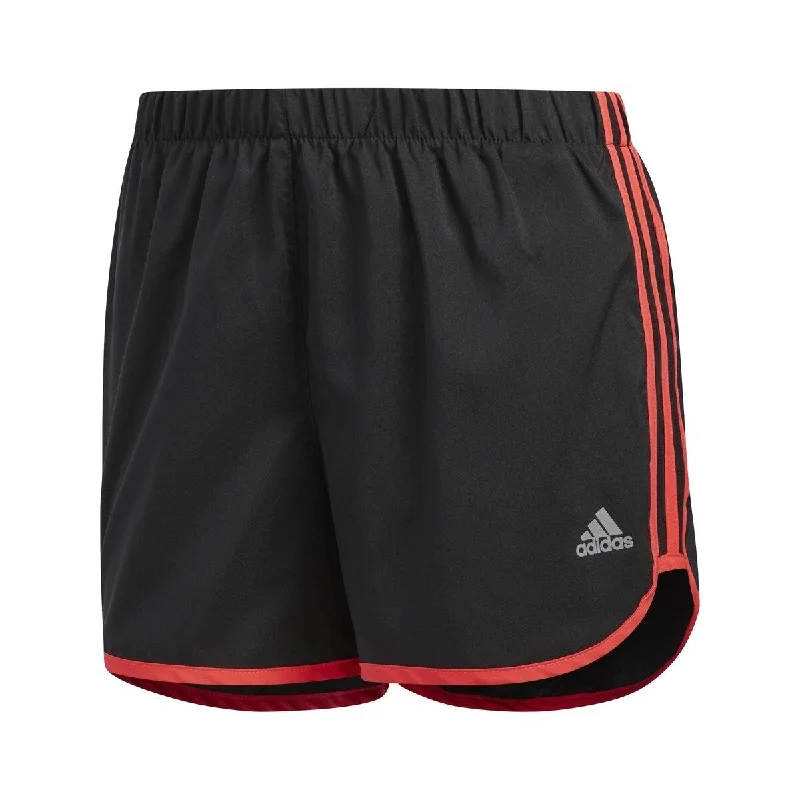 Adidas Women's M20 Reflective Running Shorts Black / Red Size Large