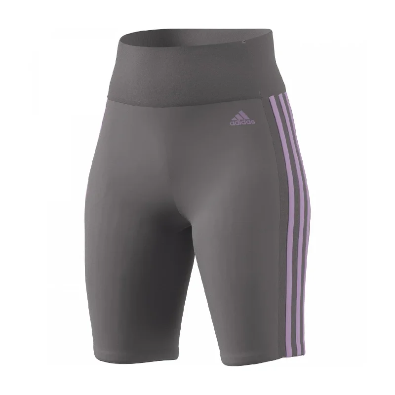 Adidas Womens Riseport Athletic Compression Shorts, Grey, Medium