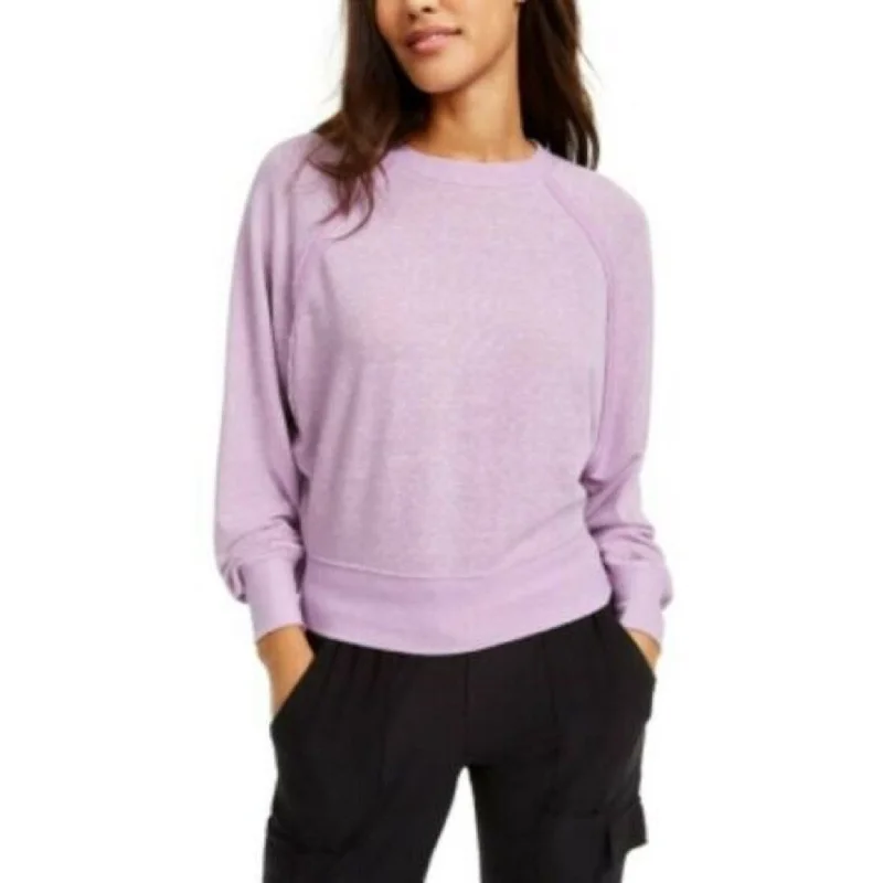 Crave Fame Juniors' Dolman-Sleeved Sweatshirt Purple Size Large