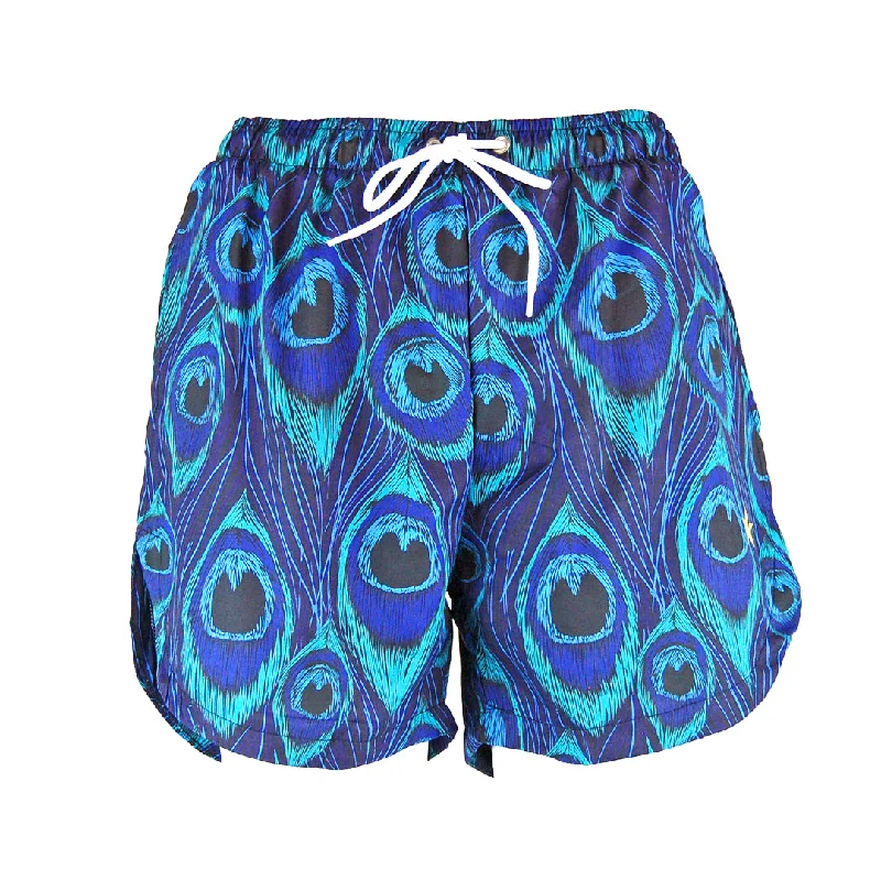 Sale Double Layer Jazzy Shorts | Blue Peacock