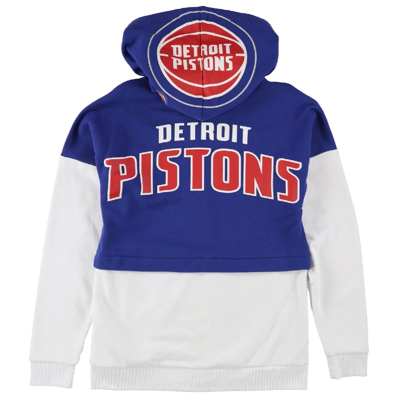 G-III Sports Womens Detroit Pistons Hoodie Sweatshirt, Blue, Small