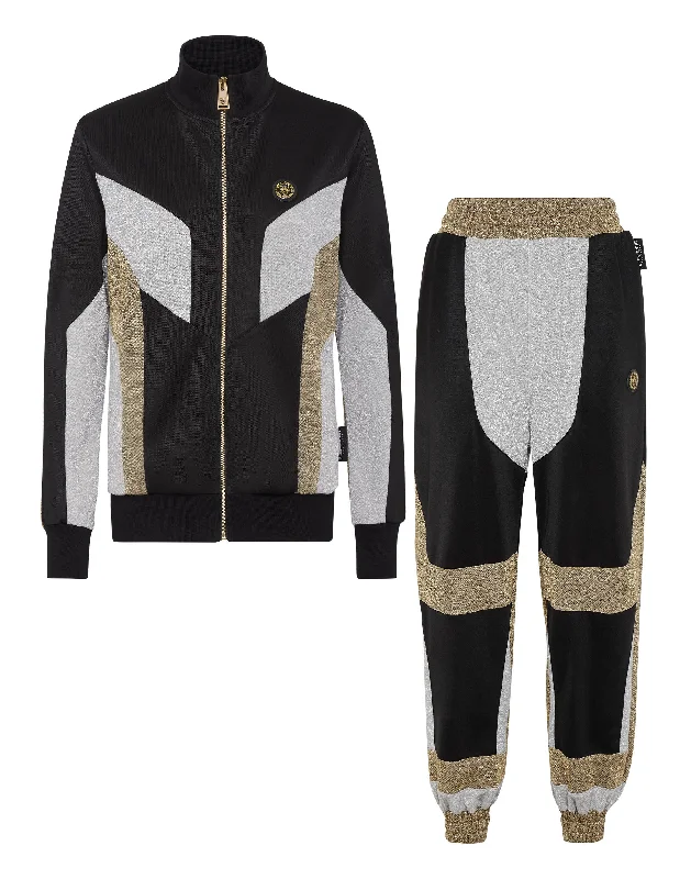 Jogging Set: Zip-up Jacket + pants Statement