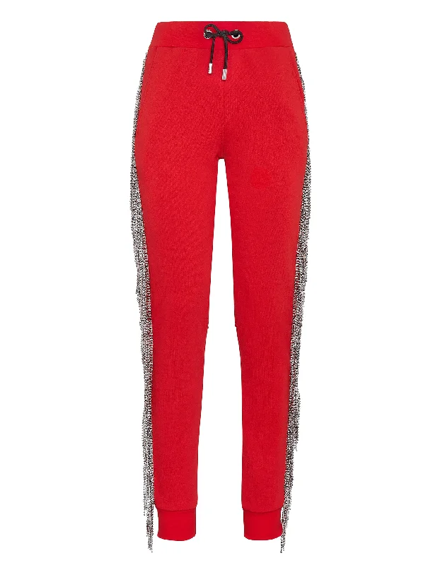 Jogging Trousers Crystal Fringe