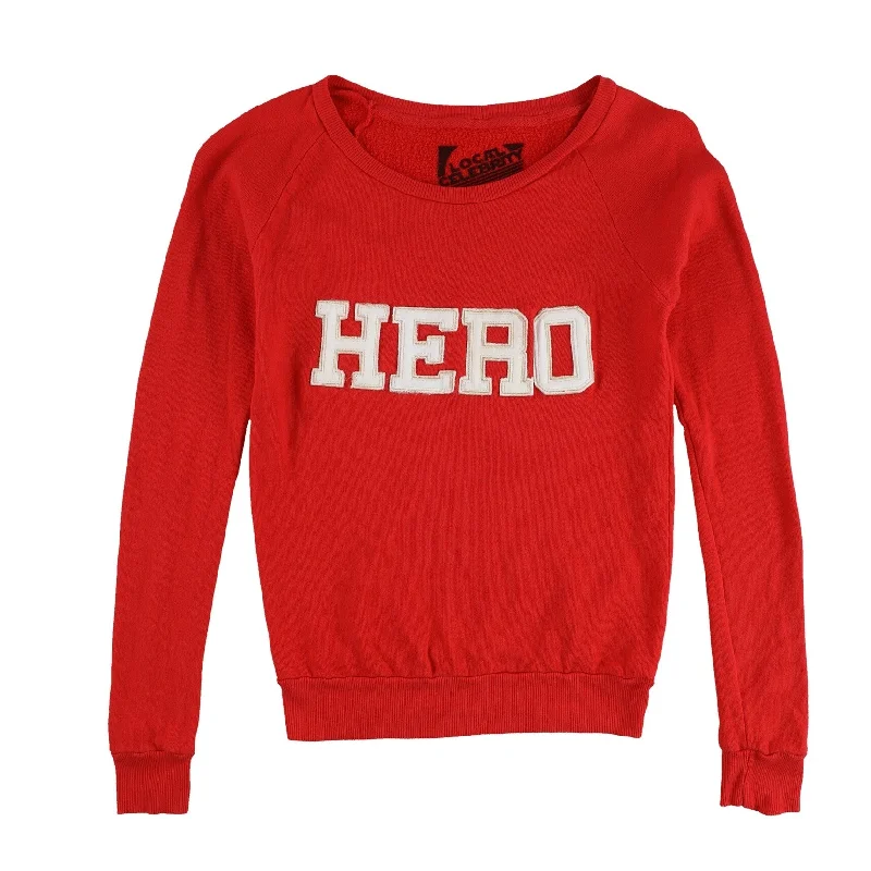 Local Celebrity Womens Hero Sweatshirt, Red, X-Small