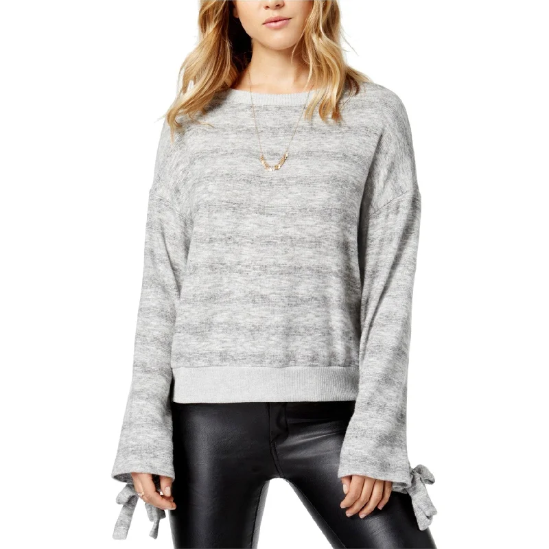 Project Social T Womens Tie-Cuff Sweatshirt, Grey, Large