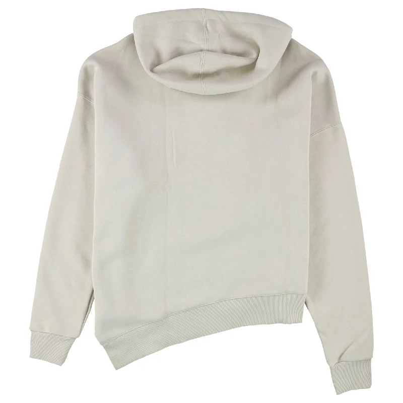 Reebok Womens Studio Cozy Fashion Hoodie Sweatshirt, Beige, Large